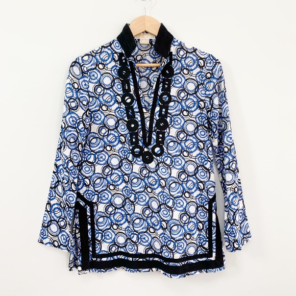 MICHAEL Michael Kors Tops - Michael Kors Cotton Patterned Tunic Sz S